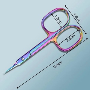 Stainless Steel Beauty <b>Cuticle</b> <b>Scissors</b> Curve Precise Pointed Extra-Fine <b>Cuticle</b> Trimmer Manicure Pedicure Tip Grooming Kit Nail - Product Image 4