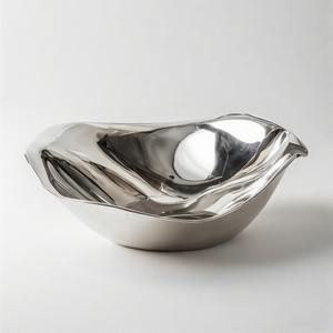 Bandeja GleamEdge Premium con esquinas curvas Superficie grabada Brillo metálico y atractivo elegante para alojamiento y estilismo - Product Image 4