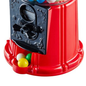 Distributeur de chewing-gum classique Kwang Hsieh de 9 pouces en plastique rouge avec fonction tirelire - Promotionnel pour chewing-gum, bonbons durs et bonbons gélifiés - Product Image 4