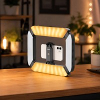 ULANZI K03 20W Lampe LED pour Smartphone 2-en-1 : Éclairage Annulaire et Lampe de Remplissage Portable avec Support Griffe Froide