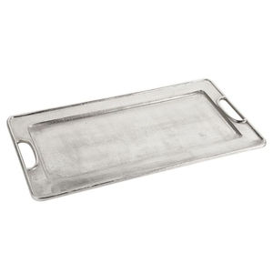 Plateau de service rectangulaire moderne de haute qualité en acier inoxydable et en laiton avec poignées pour la maison, l'hôtel, le restaurant, la restauration - Product Image 4