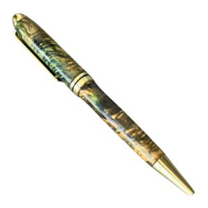 Premium Promotional Stabilized Wood <b>Pens</b> Custom Logo <b>Engraved</b> Serpentine Burl Ballpoint - Product Image 5