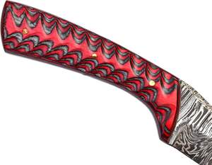 มีดใบตายเหล็กดามัสกัสคุณภาพพรีเมียม งานแฮนด์เมด พร้อมปลอกหนัง รองรับ OEM รับประกัน 3 ปี ระดับอุตสาหกรรม - Product Image 4