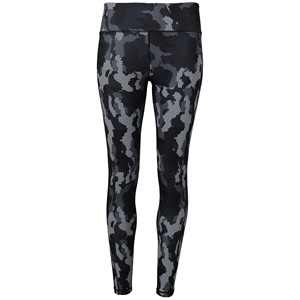 Mallas de entrenamiento de cintura alta para mujer, pantalones deportivos transpirables de secado rápido con patrón estampado, pantalones largos informales de moda - Product Image 3