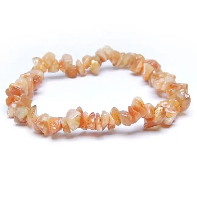 Bracelet à puce bracelet à puce en pierre de soleil naturelle bracelet à puce en pierre de cristal pierre précieuse femmes grossiste en cristal naturel coloré