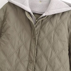 แจ็กเก็ตลำลองสำหรับผู้หญิงคอกลมทรงหลวมแขนยาวมีฮู้ดสำหรับผู้หญิงมาใหม่สำหรับฤดูหนาว - Product Image 3