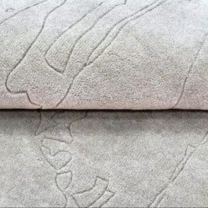 Modern Abstract Neutral Area Rug Eco-Friendly and Pet-Friendly Minimalist Textured Design <b>Carpet</b> for Living Room & Hotel - Product Image 1