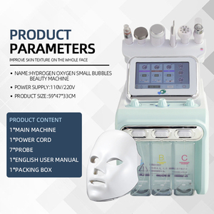 Appareil professionnel de raffermissement cutané à jet d'oxygène 7 en 1, appareil facial anti-âge, hydrodermabrasion, hydratation - Product Image 5
