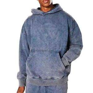 Fabrication pakistanaise sweats à capuche lavés à l'acide tenue décontracté sweats à capuche lavés à l'acide logo personnalisé sweats à capuche lavés à l'acide - Product Image 1