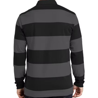 Maillot de rugby personnalisé pour homme de haute qualité, t-shirt classique à manches longues, motif uni, tenue décontractée, prix de gros, couleur personnalisée