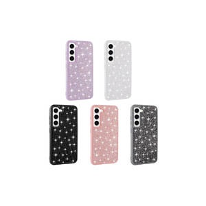 Coque en silicone de luxe avec strass et diamants Netzy SAFA Series Lilac pour Samsung Galaxy S23, coques arrière en silicone souple, protection avant A53 7 - Product Image 3