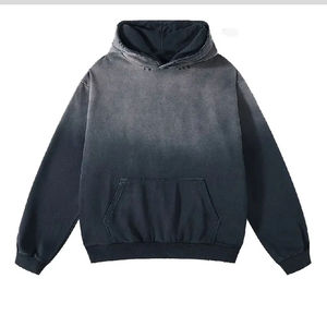 Best Selling Acid Wash <b>Hoodie</b> <b>for</b> <b>Men</b> Custom <b>Black</b> Embroidered Streetwear Style New Wholesale Collection - Product Image 3