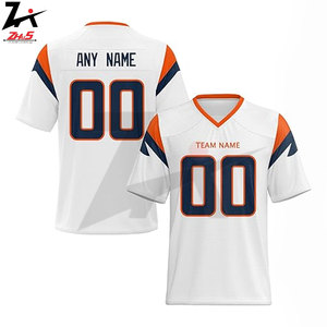 Maillot de football américain unisexe en polyester respirant 100 %, design personnalisé, vente en gros, avec nom d'équipe, couleurs et tailles personnalisables - Product Image 4