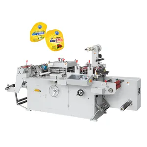 High Precision Paper Sticker Label Printed Rolls 2 Station Flat Bed Die Cutting Machine with Hot Stamping