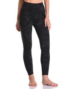 Leggings de Yoga de cintura alta para mujer con estampado a cuadros de LICRA/poliéster, cintura elástica, pantalones elásticos de cuatro vías con Control de barriga - Product Image 4