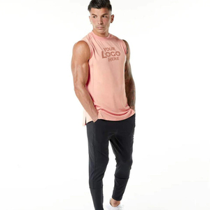 Vêtements de sport décontractés tricotés de haute qualité pour hommes, débardeur respirant, vêtements d'entraînement de fitness disponibles à des prix raisonnables - Product Image 2