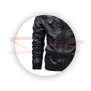 Blouson Moto Hiver Homme Grande Taille Personnalisé Style Streetwear Ample Respirant Imperméable en Coton Tricoté de Mouton – Vente en Gros - Product Image 3