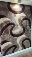 Alfombra de Jacquard Tejida a Máquina de la Mejor Calidad de Gaziantep, Antideslizante, de Poliéster Turco, Estilo Shaggy para el Hogar, Marca Adiva