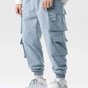 กางเกงคาร์โก้ผู้ชายดีไซน์ล่าสุด ผ้าฝ้าย 100% น้ำหนักเบา สีเข้ม สวมใส่สบาย บริการ OEM - Product Image 4