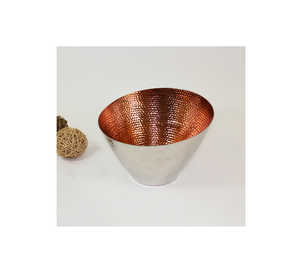 Bol à salade de service en cuivre multifonctionnel unique Forme personnalisée Dessert alimentaire ou bol de serveur de fruits prix bon marché - Product Image 5