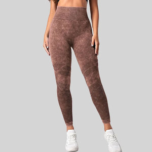 Leggings Deportivos de Yoga para Mujer, Cintura Media, Transpirables, Impresión Personalizada de Alta Calidad, 100% Algodón/Tela Personalizada, Venta al Por Mayor - Product Image 1