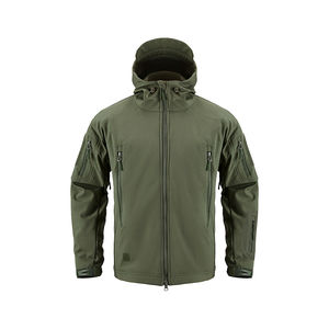 OEM Meilleur prix pour veste softshell d'hiver pour homme, personnalisée, de haute qualité, avec logo sur le devant, à capuche, coupe-vent et imperméable - Product Image 6