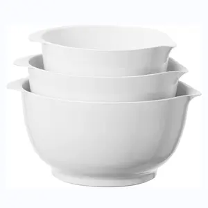 耐用的三聚氰胺塑料搅拌碗洗碗机安全厨房碗，用于烹饪混合或烘烤面包鸡蛋食物或饼干