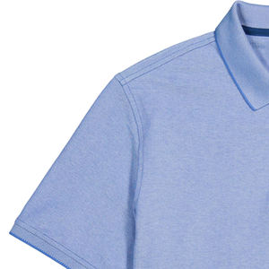 Polo de manga corta con impresión personalizada y logotipo ajustado para hombre, polo 100% de algodón para hombre - Product Image 5