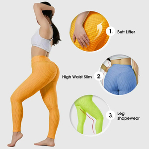 Mallas de Yoga sin costuras de alta calidad para mujer, Spandex, cintura alta, secado rápido, gimnasio, Fitness, equipo de entrenamiento, Sexy, informal, de punto - Product Image 2
