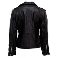 Veste d'hiver pour homme en cuir véritable brillant ciré marron, avec poche avant à rabat, fermeture éclair, doublure en polyester, séchage rapide