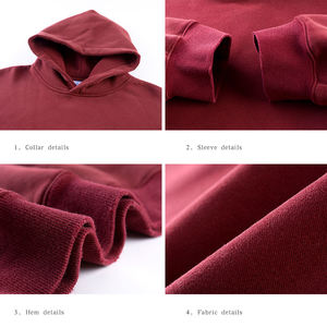 Sweats à capuche unisexes personnalisés 320 GSM sweats lourds prix d'usine vente en gros sweats à capuche premium confortables doux et chauds - Product Image 6