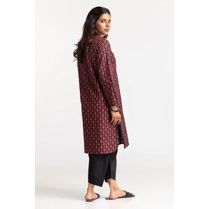 Chemise en tissu cambrique à imprimé blocs, style modeste GLS-24-141 - Product Image 4