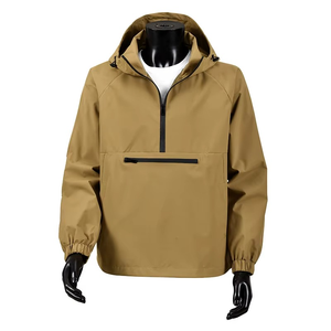 Nouvelle veste à capuche mi-zippée décontractée et polyvalente pour homme, imperméable, style streetwear japonais et coréen, coupe ample, printemps-automne - Product Image 6