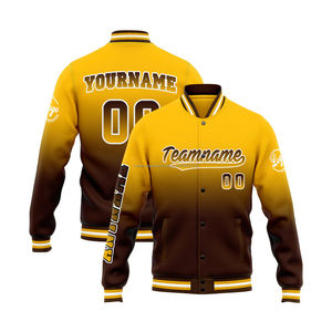 Chaqueta universitaria personalizada de mezcla de lana de primera calidad, cuello levantado con decoración de bordado frontal para pedidos al por mayor - Product Image 3