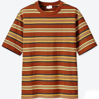 T-shirts pour hommes HRM de haute qualité, 100% coton tricoté, design rayé multicolore, col ras du cou, manches courtes, respirant, écologique, personnalisable