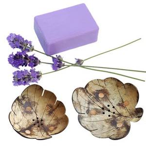 ที่วางสบู่เปลือกมะพร้าวทำมือ ดีไซน์เฉพาะตัว สำหรับตกแต่งห้องน้ำสไตล์ธรรมชาติ ทนความชื้น - Product Image 6