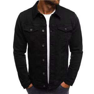 OEM personnalisé de haute qualité hommes coton Vintage délavé à l'acide 100% coton broderie sergé noir toile Denim - Product Image 1