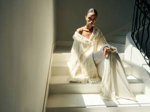 Luxurious Style <b>Long</b> <b>Skirts</b> for Women Quick to Dry Wool Lacy Jacquard Era Wool Lacy Jacquard <b>Skirt</b> Clothes for Women Whiteant - Product Image 4