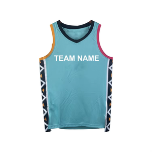 ชุดเสื้อบาสเก็ตบอลเสื้อตาข่ายระบายอากาศแห้งเร็วดีไซน์ตามสั่ง - Product Image 3