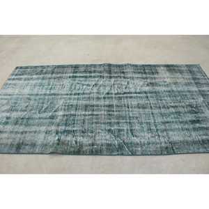 Tapis turc vintage 4,4 x 8,5 pieds, tapis d'intérieur, tapis persan bleu - Product Image 2