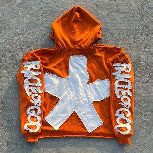 Custom made rhinestone <b>hoodies</b> heavy weight fully embroidered <b>men's</b> <b>hoodies</b> - Product Image 4