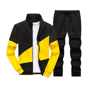 Conjunto Deportivo Unisex 2025, Informal, Sólido, Transpirable, de Forro Polar, de 2 Piezas, con Cierre de Cremallera de 1/4 y Cuello Alto, para Entrenamiento de Invierno - Product Image 3