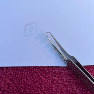 Pinzas para Pestañas Chrome HABI, Mayorista, Logotipo Personalizado, Punta Curva, Proveedores de Pinzas para Pestañas, Herramientas para Salones de Belleza, Exportadores de Pestañas - Product Image 2