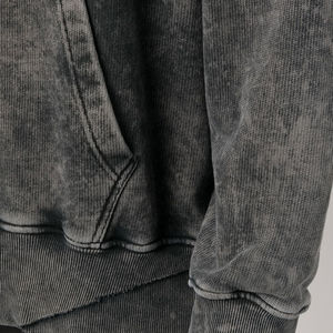 Sweat-shirts pour hommes de haute qualité 2026, 380G-480G, 100% coton, style streetwear, surdimensionné, épaules tombantes, poche avant, vintage, délavé à l'acide - Product Image 5