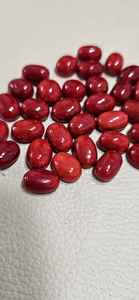 Coral rouge italien, pierre précieuse naturelle méditerranéenne, pierre précieuse en vrac, grande taille, forme ronde ovale, belle couleur rouge, meilleure qualité pour bijoux. - Product Image 3