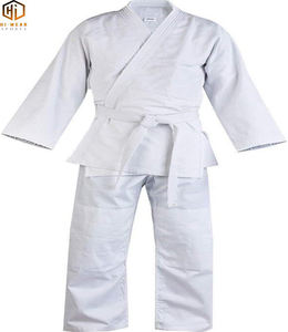JUDO White Gi 100% Algodón Unisex Judogi Serigrafía Logotipo personalizado - Product Image 4