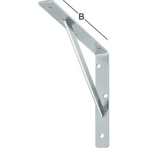 VORMANN Galvanized Steel Metal Hangers 500mm Bridge <b>Bracket</b> 330mm Height 30mm Width 4mm Thickness <b>Silver</b> Load Capacity 200kg - Product Image 1