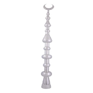 Minarets en laiton faits à la main de haute qualité artisanat arabe de Style religieux avec belle décoration en métal fini nickel - Product Image 1