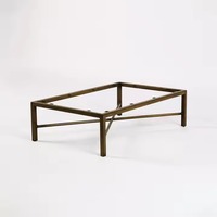 Pieds de table en fonte de fer dorés de luxe moderne pour tables d'extérieur, de bureau, de salle de bain, de salle à manger et de café