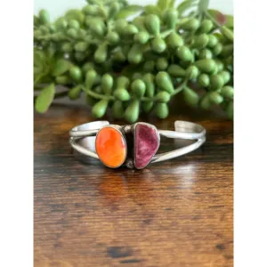 Augustine Largo Spiny Oyster & Sterling Silver Fashion Cuff Bracelet - Product Image 1